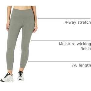 High-waisted Danskin agave green 7/8 leggings.
